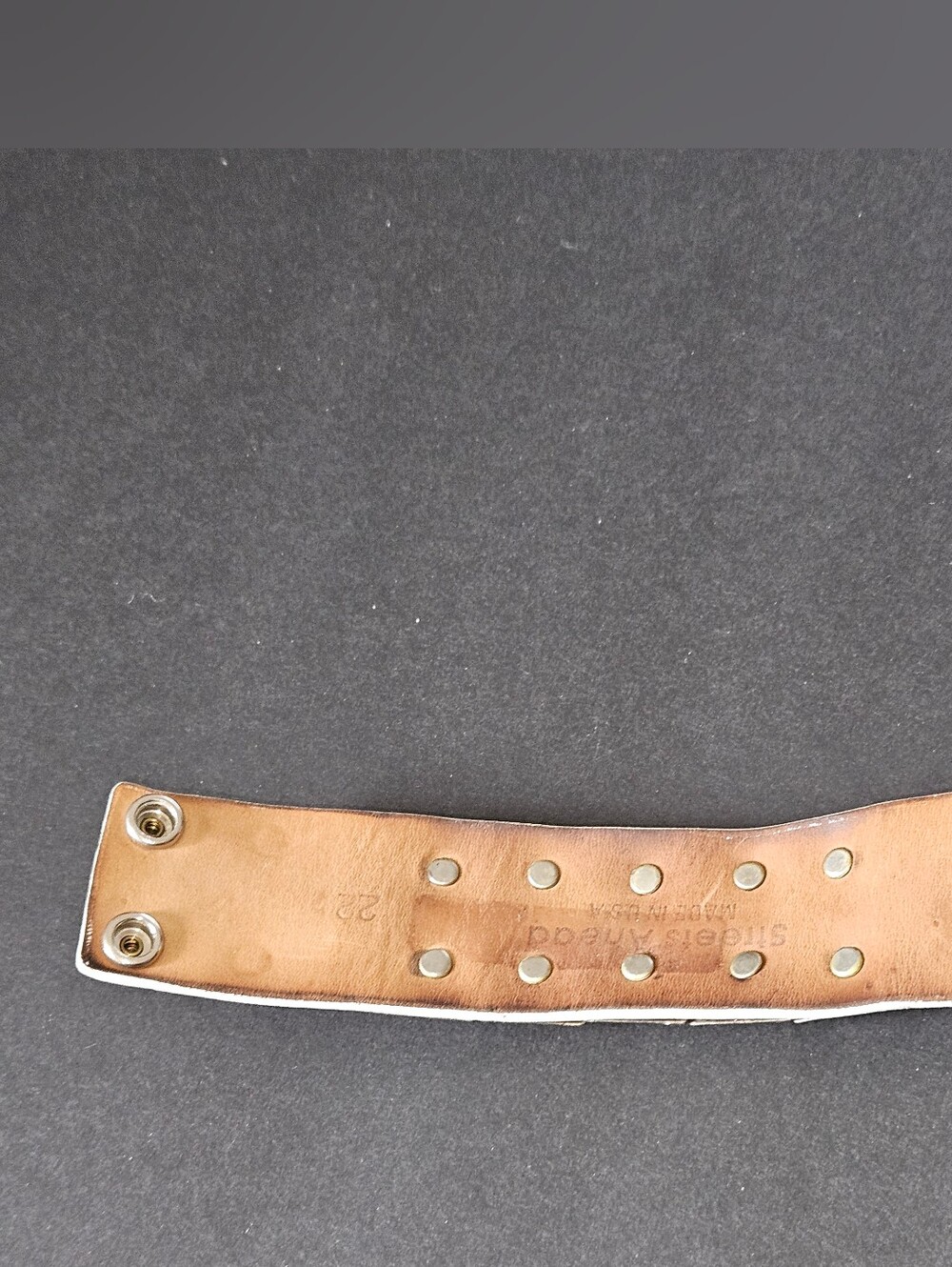 Streets Ahead White Studded Cuff Bracelet - Picture 8 of 8